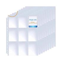 Álbum De Cartões De Comércio De Plástico Transparente Com 9 Bolsos Para Cartões De Pokémon E De