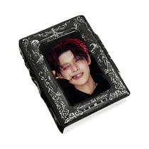 Álbum De Cartões Mini Gótico Preto Estilo Escuro 3-3.5 Pol. Livro Para Colecionadores De Fotos De