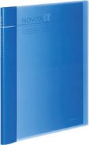Álbum de exibição KOKUYO Novita α A4 expansível de 24 bolsos azul Álbum de exibição KOKUYO Novita α A4 expansível de 24 bolsos azul