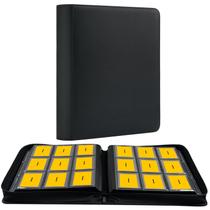 Álbum de exibição WPGEAR Black Leather Holds 360 3x4 Toploaders