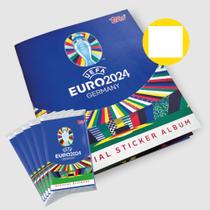Album De Figurinha Capa Cartão Uefa Euro 2024, Panini + 10 Envelopes - Topps