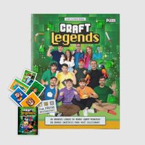 Album De Figurinha Capa Mole Craft Legends, Pixel + 20 Envelopes