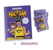 Album De Figurinha Capa Mole Natan Por Aí Panini + 15 Envelopes - Coleção Exclusiva Do Influenciador