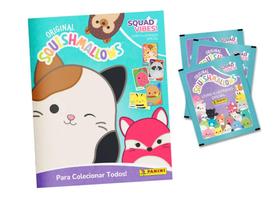 Album De Figurinha Capa Mole Squishmallows, Panini + 15 Envelopes