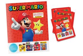Album De Figurinha Capa Mole Super Mario, Panini + 15 Envelopes