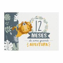 Álbum de Figurinhas Aventura 12 Meses - Cinza Gopic