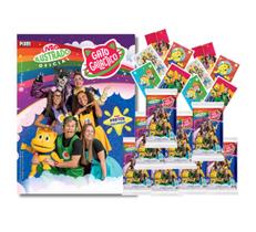 Álbum de figurinhas do Gato Galáctico com envelopes