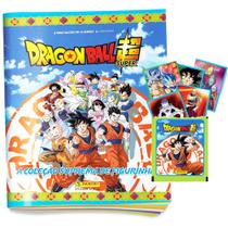 Album de Figurinhas Dragon Ball Super 2026 + 120 Figurinhas Anime Goku Beerus Dragonball