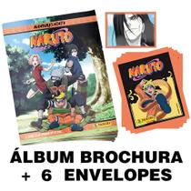 Álbum de Figurinhas Naturo Clássico Anime 30 Cromos Naruto, Sasuke e Sakura em sua jornada para se tornarem ninjas lendários