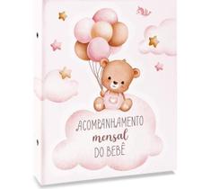 Álbum de Fotografia Bebê 200 Fotos 10x15 Mensal Ical