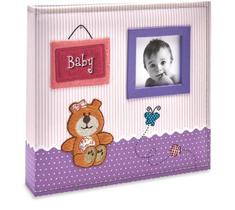 Álbum de Fotografia Bebê Tecido 100 Fotos 15x21 Ical