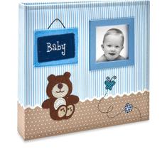 Álbum de Fotografia Bebê Tecido 200 Fotos 10x15 Ical