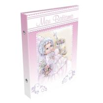 Album De Fotos 15X121/40 Batismo Igreja Menina Rosa Pastel