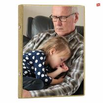 Album De Fotos 15X21/60 Glitter Dourado Comemorativo C/Visor