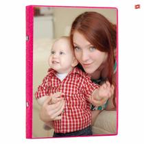 Album De Fotos 15X21/60 Glitter Pink Pop Com Visor Bebê