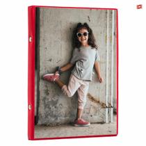 Album De Fotos 15X21/60 Vermelho-Sangue Amor Namoro Visor