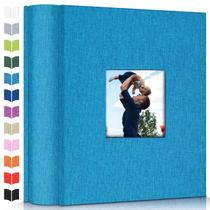 Álbum de fotos Artfeel 4x6 1000 bolsos, capa de linho vertical