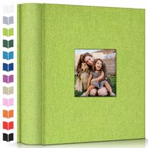 Álbum de fotos Artfeel 4x6 com capa de linho de 1000 bolsos