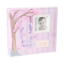 Álbum de Fotos Bebê Tecido 100 Fotos 15x21 Ferragem Ical 824