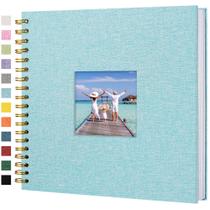 Álbum de fotos: capa de linho Hiwhy, 25x25 cm, azul claro, 80 páginas Álbum de fotos: capa de linho Hiwhy, 25x25 cm, azul claro, 80 páginas