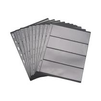 Álbum De Fotos Com Fundo Preto, Formato Dupla Face, 9 Furos, Páginas Internas Soltas Para Carimbos
