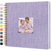 Álbum de fotos de álbum de recortes Hiwhy 25x25cm, capa dura, 80 páginas, roxo Álbum de fotos de álbum de recortes Hiwhy 25x25cm, capa dura, 80 páginas, roxo