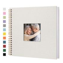 Álbum de fotos de álbum de recortes Yopih 30x30cm 80 páginas de linho