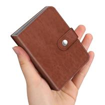 Álbum de fotos FINTIE Mini para filmes de 2 x 3 polegadas, 52 bolsos, marrom Álbum de fotos FINTIE Mini para filmes de 2 x 3 polegadas, 52 bolsos, marrom