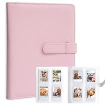 Álbum de fotos Hearoo 128 bolsos para Fujifilm Instax Mini Pink Álbum de fotos Hearoo 128 bolsos para Fujifilm Instax Mini Pink