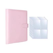 Álbum De Fotos Kpop A5-Binder Com 25 Peças, 4 Grades, Suporte Para Cartões De Ídolos De Folhas
