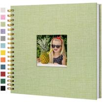 Álbum de fotos para álbum de recortes, capa de linho Hiwhy, 25x25cm, 40 páginas Álbum de fotos para álbum de recortes, capa de linho Hiwhy, 25x25cm, 40 páginas