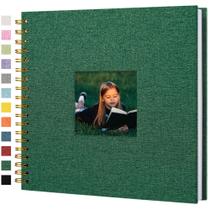 Álbum de fotos para álbum de recortes, capa de linho Hiwhy, 25x25cm, 40 páginas Álbum de fotos para álbum de recortes, capa de linho Hiwhy, 25x25cm, 40 páginas