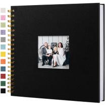 Álbum de fotos para álbum de recortes, capa de linho Hiwhy, 25x25cm, 80 páginas Álbum de fotos para álbum de recortes, capa de linho Hiwhy, 25x25cm, 80 páginas