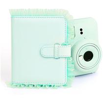 Álbum De Fotos Para Instax Mini 12 Babado - 64 Fotos Verde Álbum De Fotos Para Instax Mini 12 Babado - 64 Fotos Verde