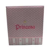 Álbum de fotos Rosa para crianças príncipe e princesa com historia do Bebê - 7909697035629