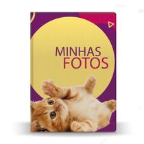 Álbum de Fotos Roxo Pet Cat Amarelo 500 Fotos 10x15