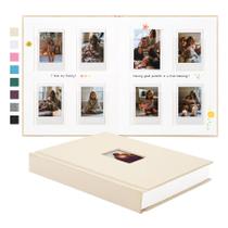 Álbum de Fotos Rseozr para Instax Mini 112 Bolsillos Linho Bege