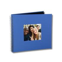 Álbum de Fotos Scrapbook Azul TPFoto 30x30 Porta Retrato na Capa 20 Folhas