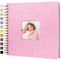 Álbum de Fotos Scrapbook Hiwhy con Cubierta de Lino 25x25 cm 40 Páginas Rosa Álbum de Fotos Scrapbook Hiwhy con Cubierta de Lino 25x25 cm 40 Páginas Rosa