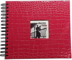 Álbum De Fotos Scrapbook Livro De s Médio Vermelho - Scenter