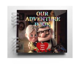 Álbum de fotos scrapbook Our Adventure - Up Filme 15,7x18,5cm presente namorados