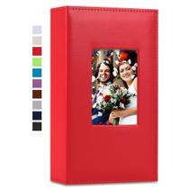 Álbum de fotos Vienrose para 300 fotos 4x6 Capa de couro vermelha Álbum de fotos Vienrose para 300 fotos 4x6 Capa de couro vermelha