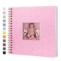 Álbum de fotos Yopih 25x25 cm, linho, capa dura, 80 páginas