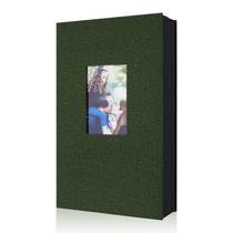 Álbum de fotos Ywlake 10x15cm 300 bolsos, linho, verde Álbum de fotos Ywlake 10x15cm 300 bolsos, linho, verde
