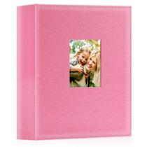 Álbum de fotos Ywlake 10x15cm 400 bolsos de couro rosa