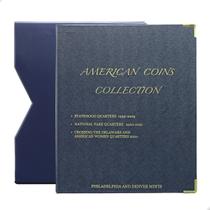 Álbum de Luxo American Coins Série Quarter Dollar Colletion
