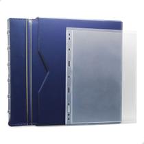 Álbum de Luxo Azul 10 Folhas para 10 Cédulas 3BZN P Álbum de Luxo Azul 10 Folhas para 10 Cédulas 3BZN P