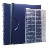 Álbum de Luxo Azul 20 Folhas para 1260 Moedas 3BZN G