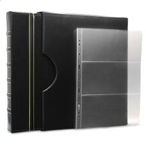 Álbum de Luxo Preto 20 Folhas para 60 Cédulas 3BZN G