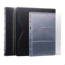 Álbum de Luxo Preto 50 Folhas para 150 Cédulas 3BZN P Álbum de Luxo Preto 50 Folhas para 150 Cédulas 3BZN P